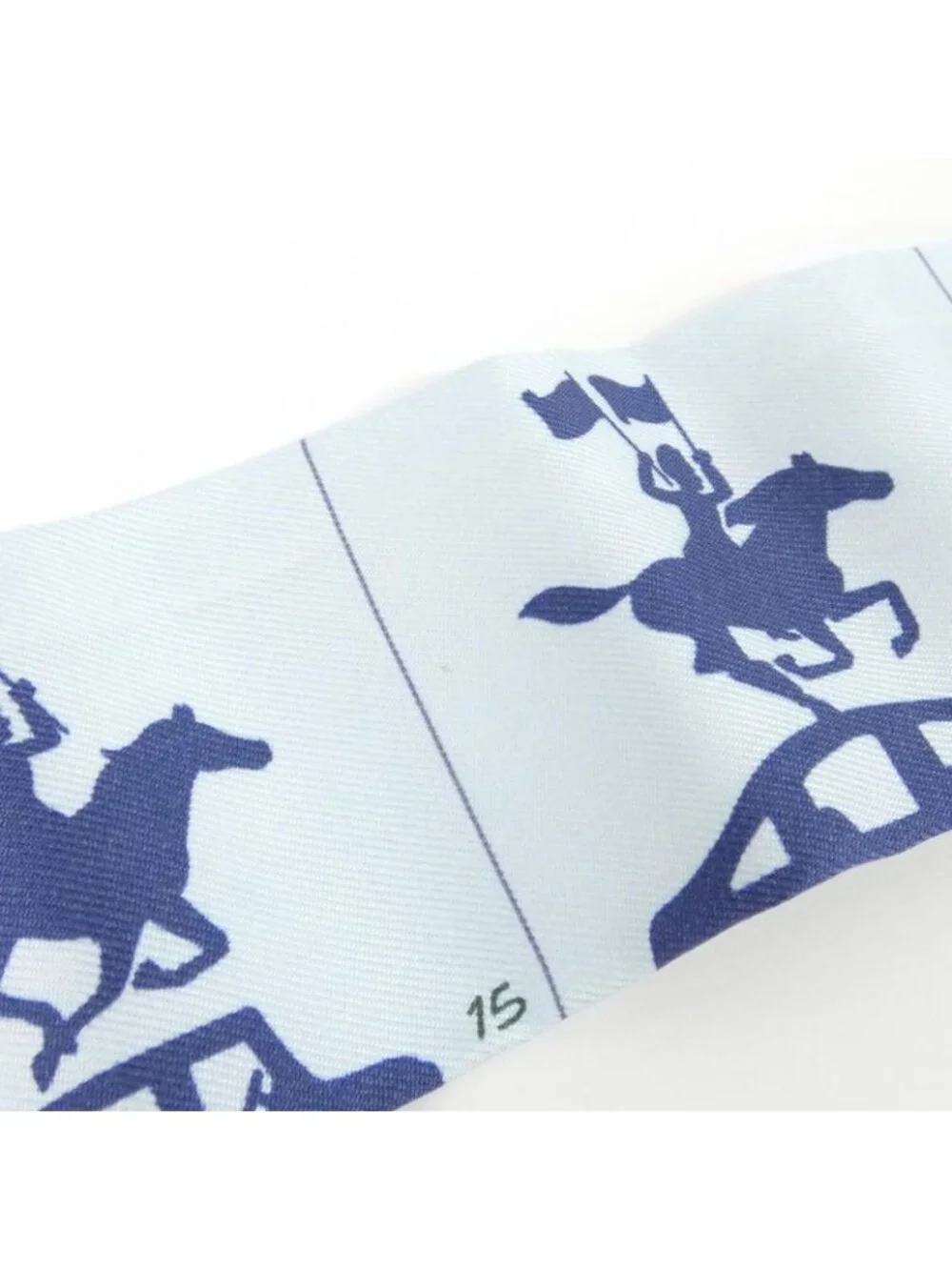 ★SOLD★ Hermes Parade Scarf Blue - Picture 4 of 5